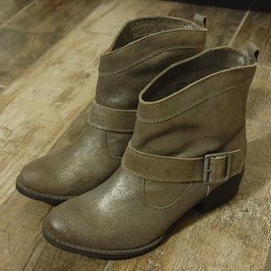Naughty Monkey Metallic Booties
